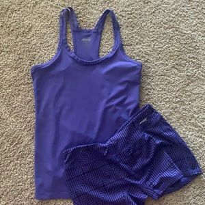 matching set tank and spandex